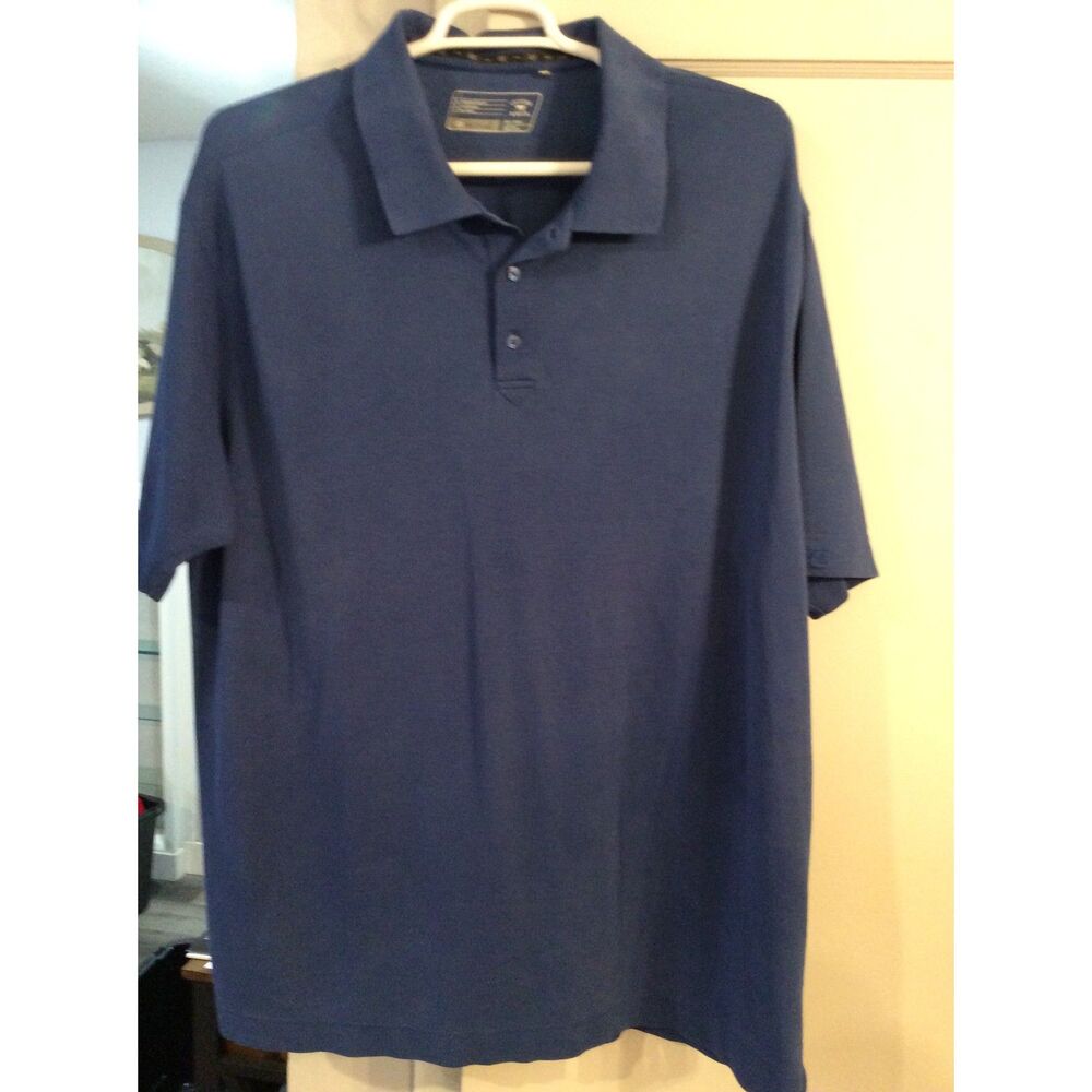 Cutter and Buck Blue Size 3XT Mens Polo Short Sleeve
